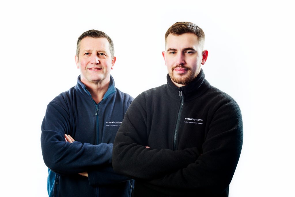 Mark and Callum the expert electricians at EMCAL